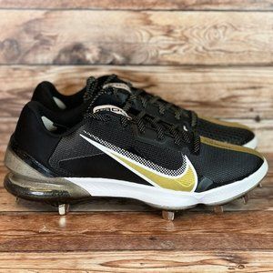 Nike Force Zoom Trout 7 Pro Baseball Cleats Black/Gold Mens Sizes CQ7224-012